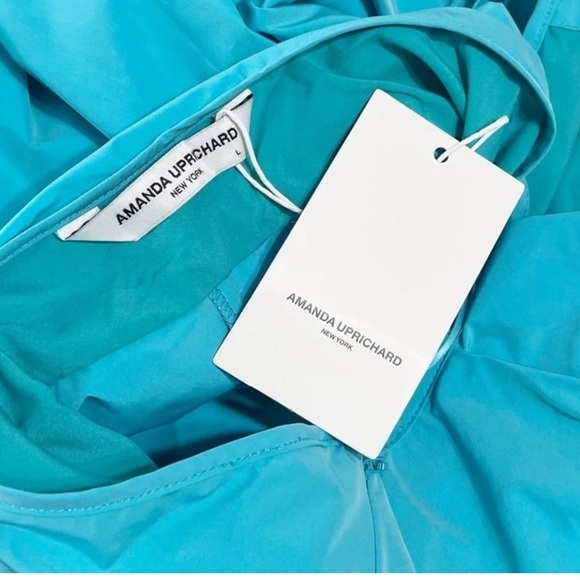 NWT AMANDA UPRICHARD Jasalina Romper - Marina Turquoise Blue Party Summer Beach - Picture 7 of 7